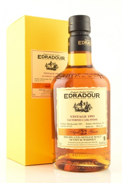 Edradour 23 Jahre - 1993 Sauternes Cask Finish - Whisky.de